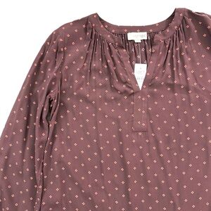 NWT LOFT Popover Blouse